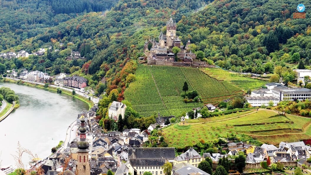 Visiting the city of Cochem within the Mosel River valley in Germany