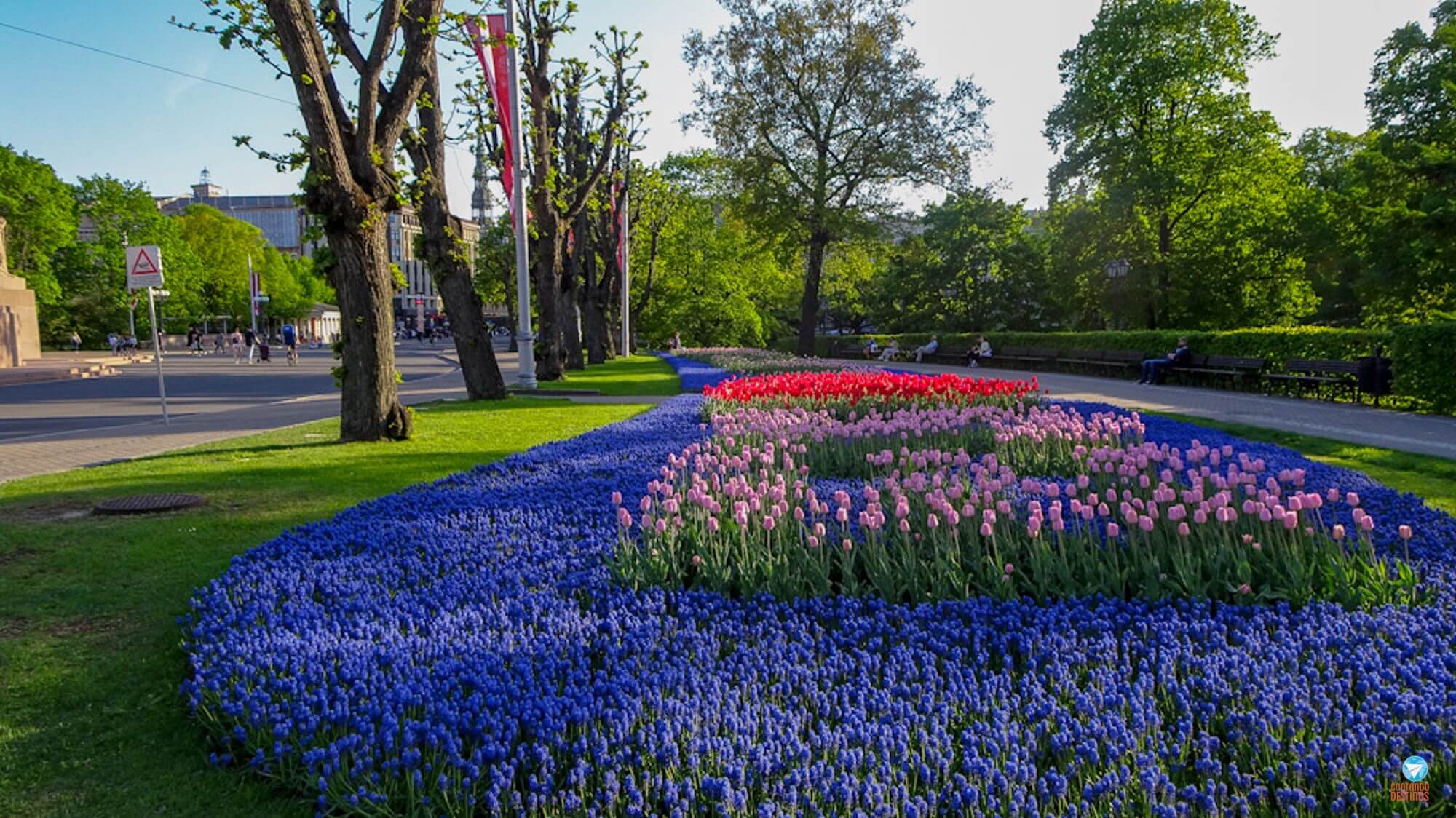 Parque Kronvalda em Riga