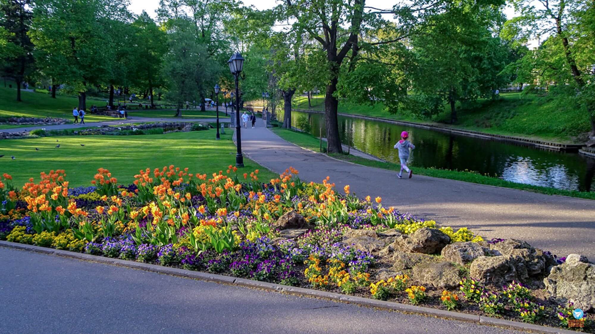 Parque Kronvalda em Riga